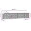 vidaXL Perrera de exterior con techo acero galvanizado plata 6x2x2,5 m, , large indicador imagen numero 10